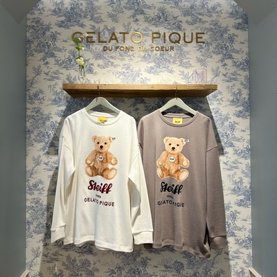 【Steiff】ワンポイントロングTシャツ