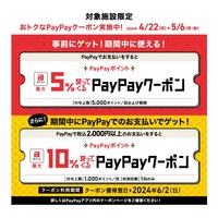 PayPayイベント開催！5/6（月/祝）まで